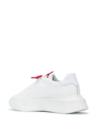 Shop Giuliano Galiano Nemesis Lace-up Sneakers In White