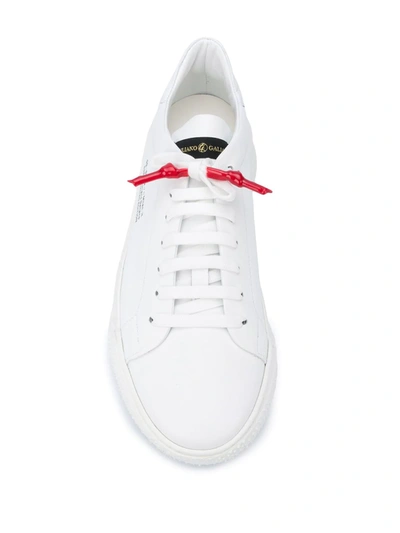 Shop Giuliano Galiano Nemesis Lace-up Sneakers In White