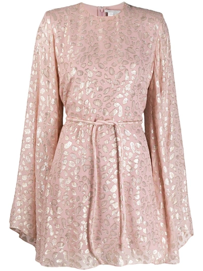 Shop Stella Mccartney Animal Print Dress In Pink