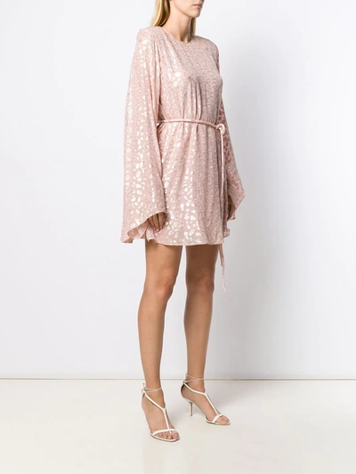 Shop Stella Mccartney Animal Print Dress In Pink