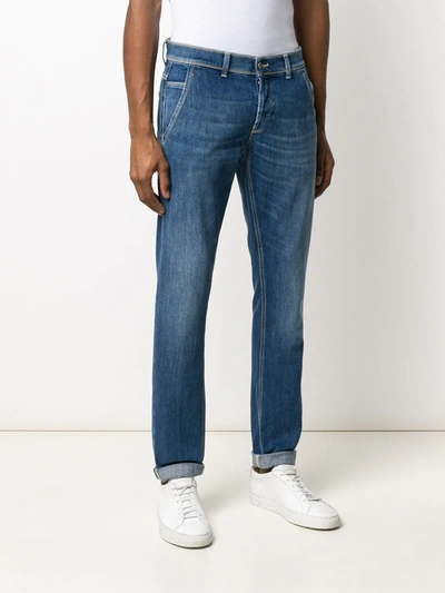 Shop Dondup Straight-leg Jeans In Blue