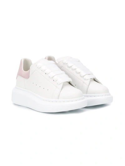 Shop Alexander Mcqueen Oversized Lace-up Sneakers In White