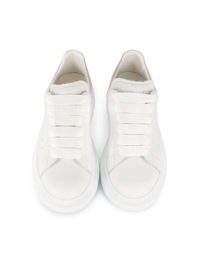 Shop Alexander Mcqueen Oversized Lace-up Sneakers In White