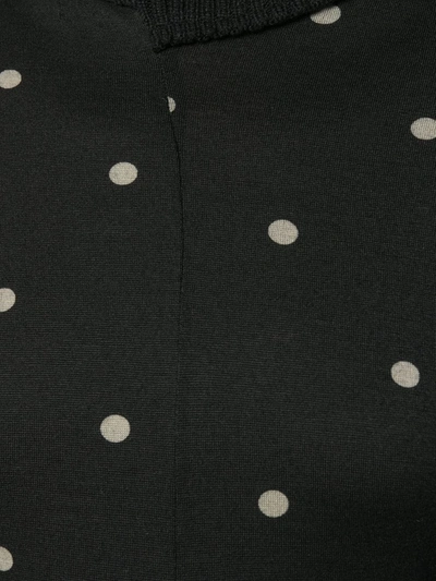 Pre-owned Yohji Yamamoto 2000s Asymmetric Polka Dot Jumper In Black