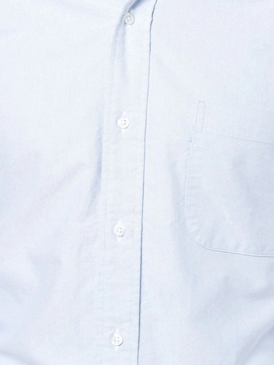 Shop Thom Browne Slim Oxford Shirt In Blue