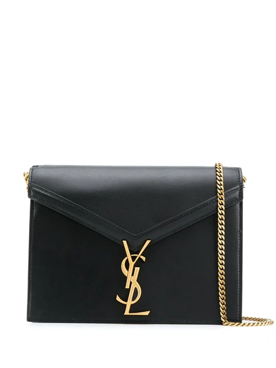 Saint Laurent Cassandra Monogram Shoulder Bag In Black