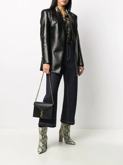 Saint Laurent Cassandra Monogram Shoulder Bag In Black
