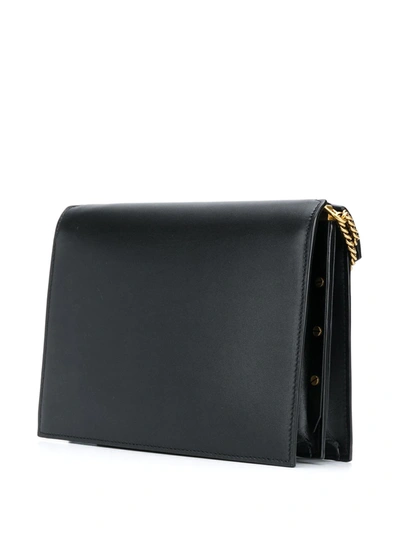 Saint Laurent Cassandra Monogram Shoulder Bag In Black
