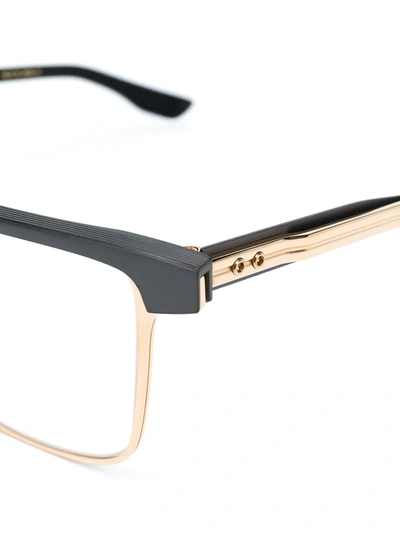 Shop Dita Eyewear Senator Square-frame Glasses In Gold