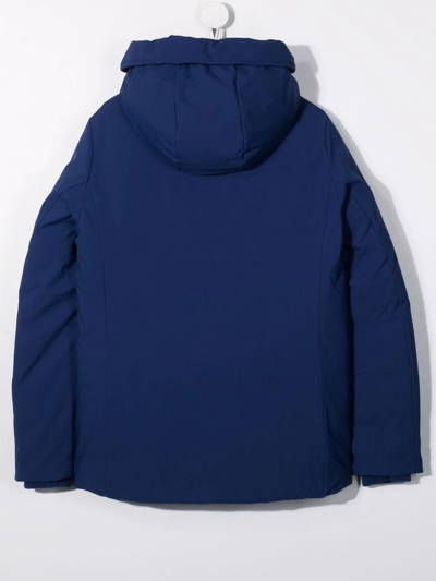 Save The Duck Teen Meg Recycled Polyester Coat In Blue