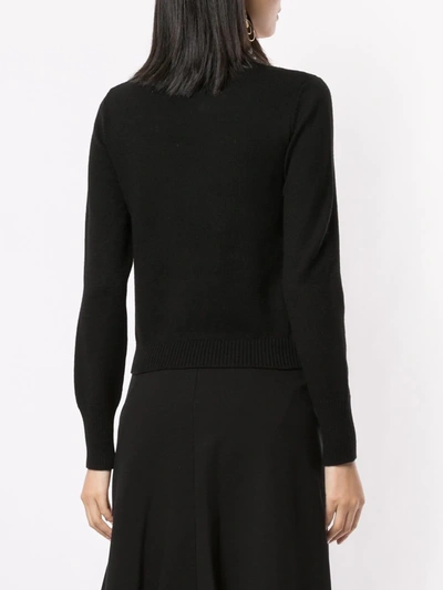 Shop Philosophy Di Lorenzo Serafini Lace-panel Sweater In Black