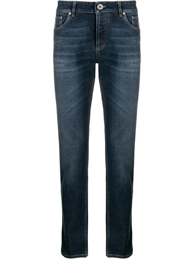 Shop Brunello Cucinelli Slim Fit Jeans In Blue