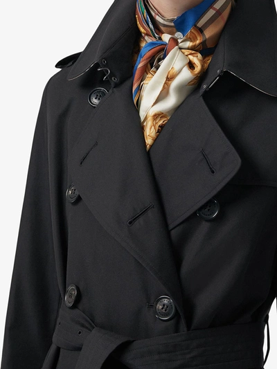 Shop Burberry The Kensington Heritage Trench Coat In Blue