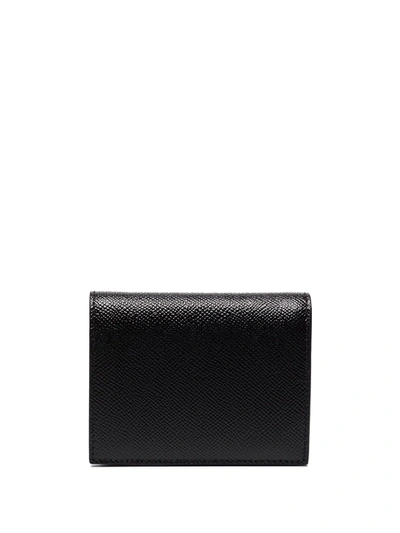 Ferragamo Quilted Gancini Credit Card Holder In Black