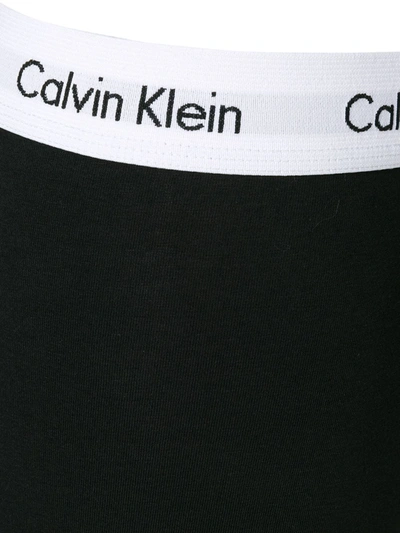 Calvin Klein Underwear Pack Of Three Branded Trunks In Grey