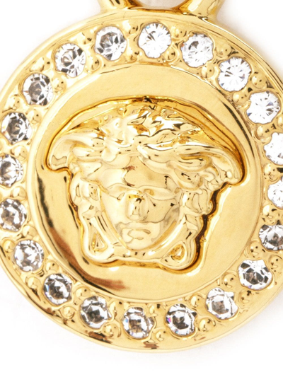 Versace Women's La Medusa Greca Earrings In Metallic
