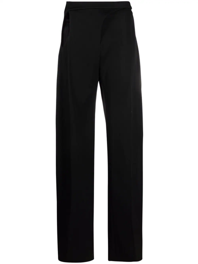 CUT-OUT HIGH-WAIST WIDE TROUSERS
