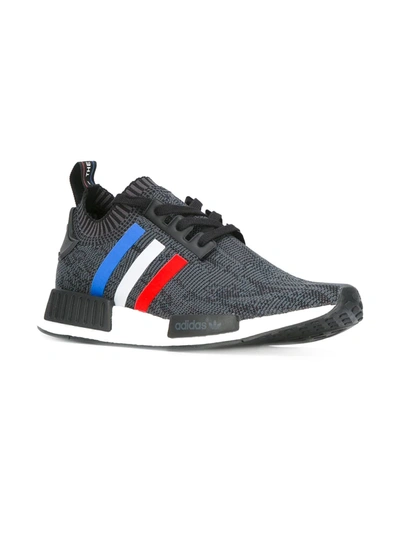 Adidas Originals Nmd_r1 Primeknit "tri-color" Sneakers In Grey