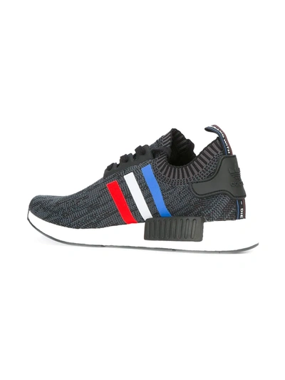 Adidas Originals Nmd_r1 Primeknit "tri-color" Sneakers In Grey