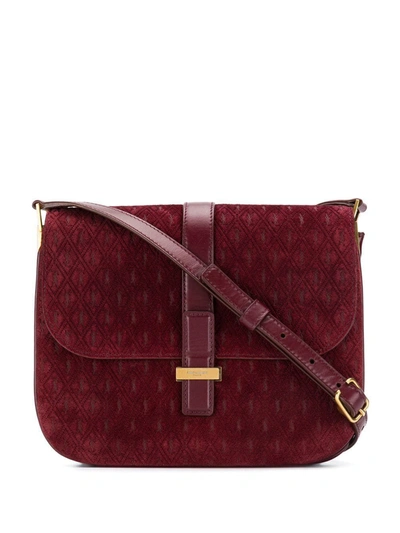 Shop Saint Laurent Besace Small Crossbody Bag In Red