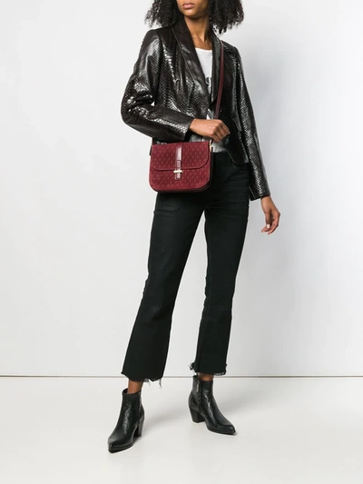 Shop Saint Laurent Besace Small Crossbody Bag In Red