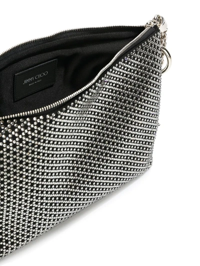 Jimmy Choo Callie Crystal-embellished Clutch Bag In Black