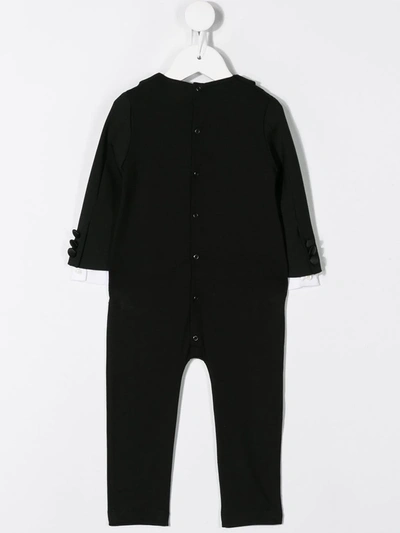 Shop Dsquared2 Tuxedo Romper In Black