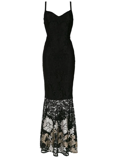 Shop Olympiah Lace Long Dress In Black