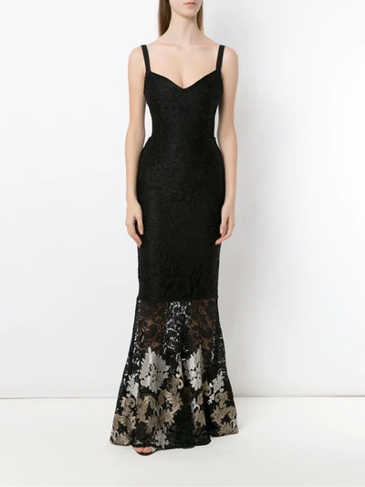 Shop Olympiah Lace Long Dress In Black