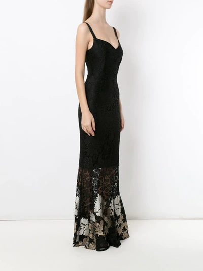 Shop Olympiah Lace Long Dress In Black