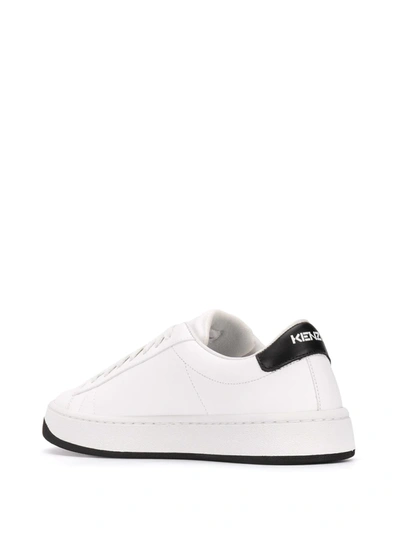 Shop Kenzo Kourt K-logo Sneakers In White