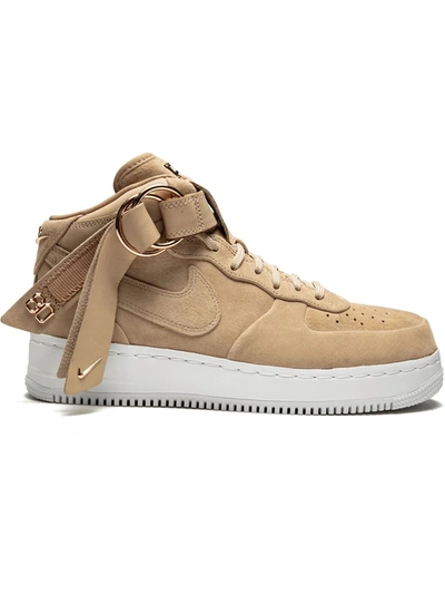 Shop Nike X Victor Cruz Air Force 1 Mid Cmft Sneakers In Brown