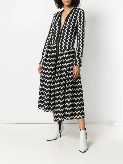 Shop Stella Mccartney Sage Long Silk Dress In Black