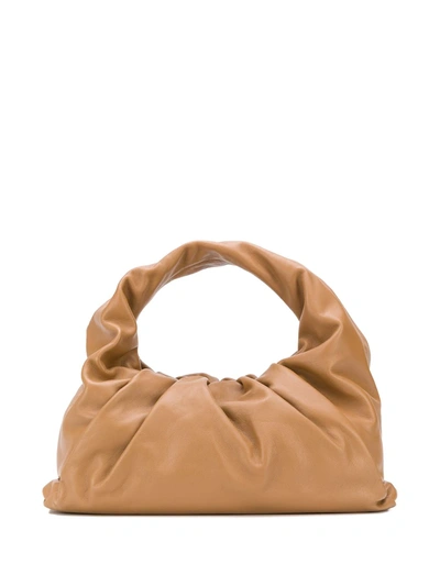 Shop Bottega Veneta The Shoulder Pouch Bag In Brown