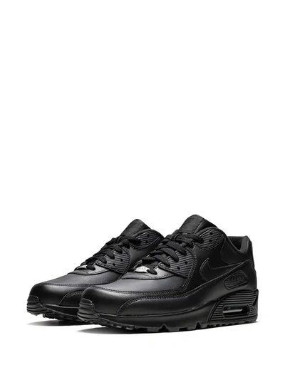 Nike Air Max 90 "triple Black" Sneakers In Black