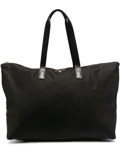 Shop Michael Michael Kors Oversized Zip-up Tote Bag In Black