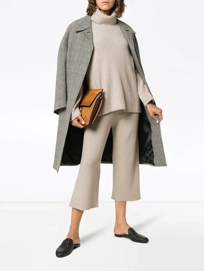 Le Kasha Lisbon Cashmere Roll Neck Jumper In Neutrals