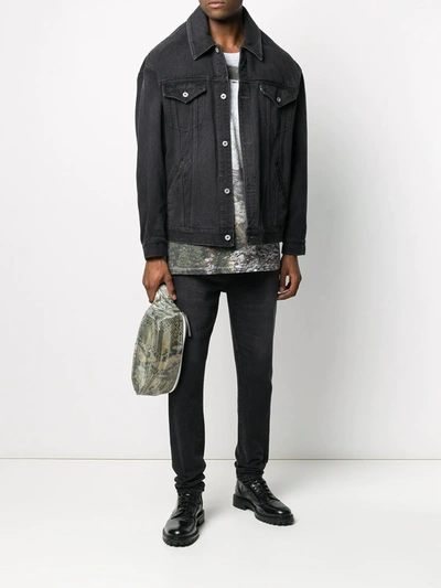 Doublet Button-down Jacket In Black