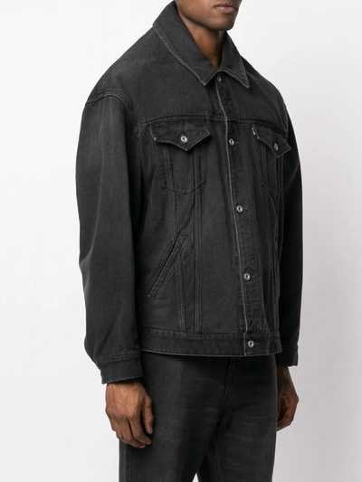 Doublet Button-down Jacket In Black