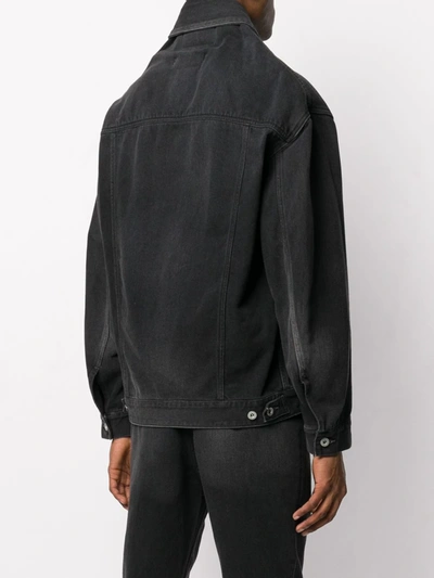 Doublet Button-down Jacket In Black