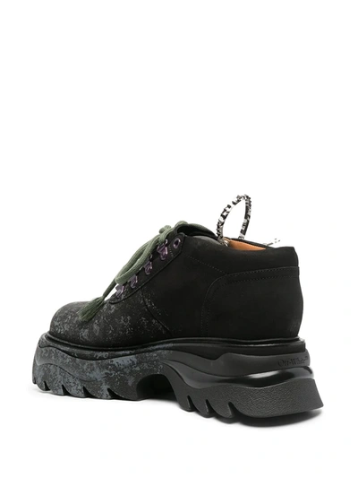 Off-white Leather Platform Sneakers In Black