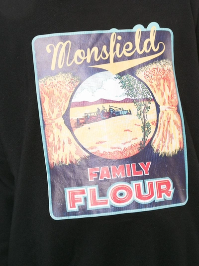 Shop Monse Monsfield Crew Neck Sweatshirt In Black