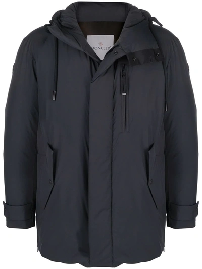 Shop Moncler Naudet Quilted Short Parka In Black