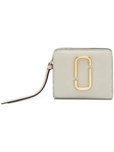 Shop Marc Jacobs The Mini Compact Wallet In Neutrals