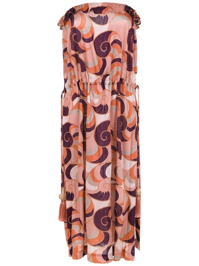 Shop Adriana Degreas Sleeveless Dress In Multicolour