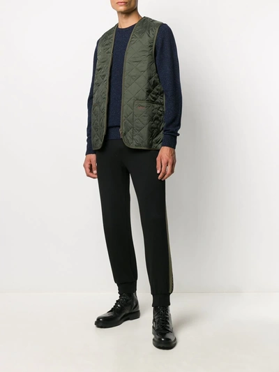 Barbour Embroidered Logo Jumper In Blue