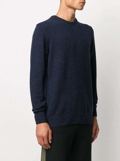 Shop Barbour Embroidered Logo Jumper In Blue