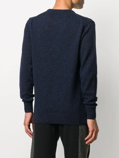 Shop Barbour Embroidered Logo Jumper In Blue