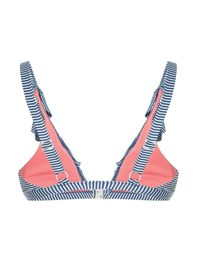 Shop Duskii Spritz Ruffled Bikini Top In Multicolour