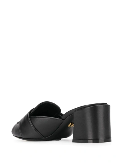Shop Dolce & Gabbana Barocco 60mm Slip-on Sandals In Black